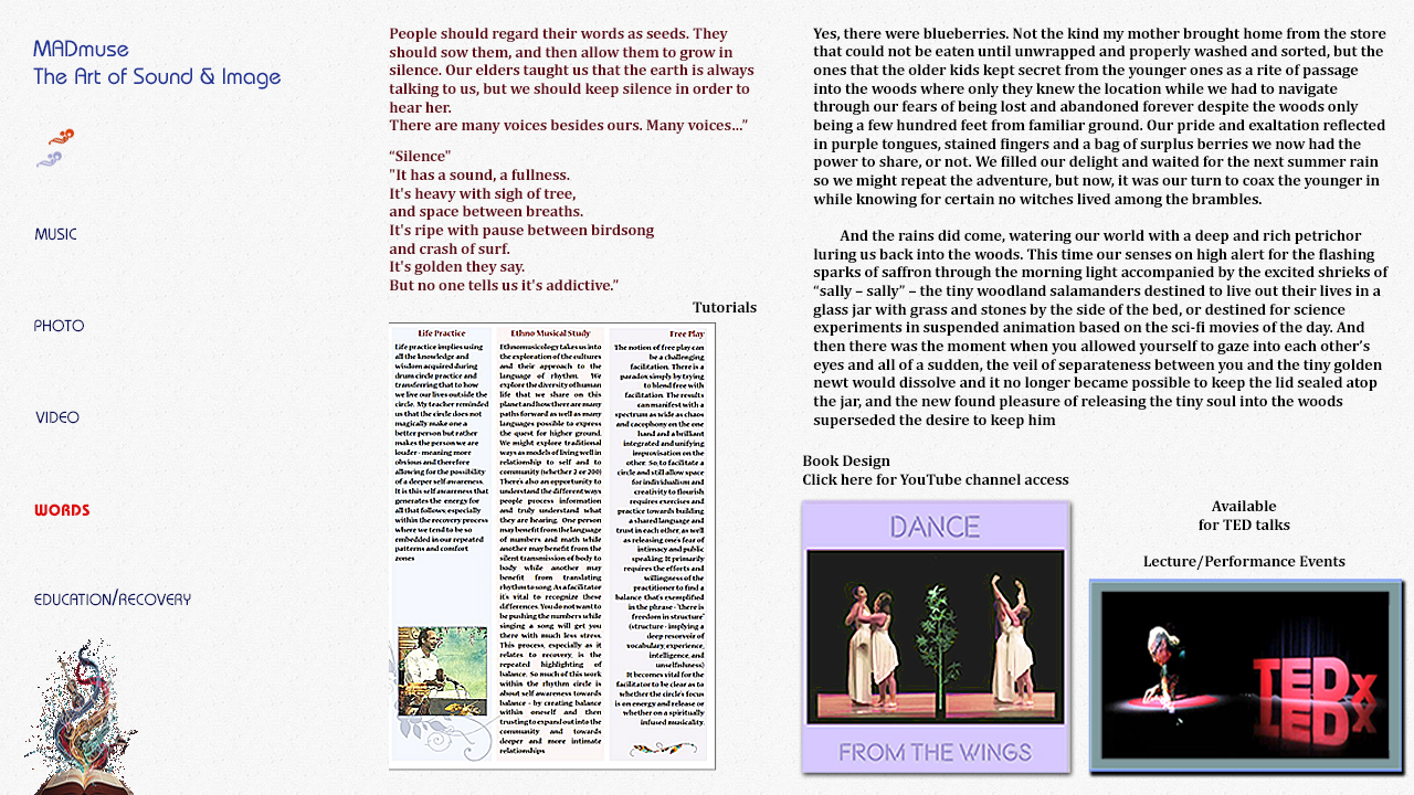 Words / spoken word portal — Michael Moses